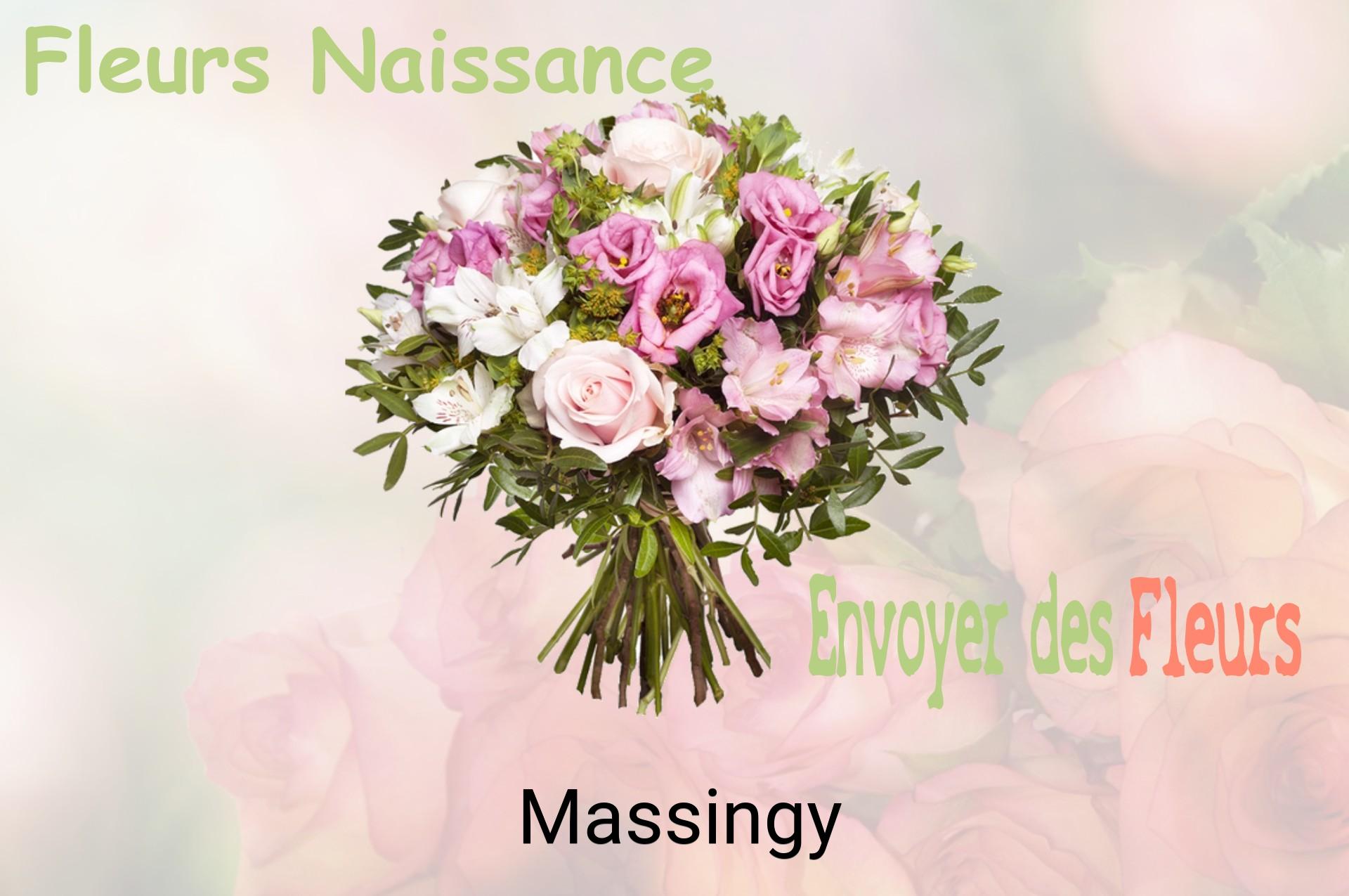 Bouquet de fleurs de naissance livré à Massingy